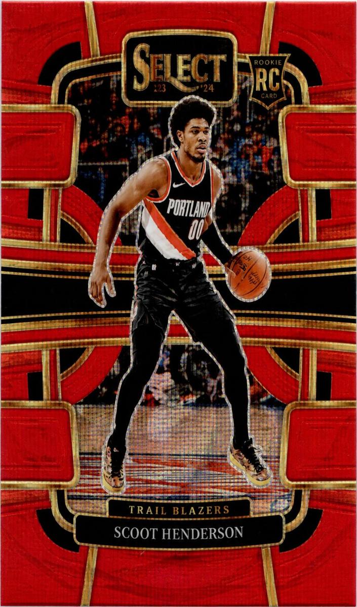 2023 Panini Select Basketball Red Wave Scoot Henderson #77