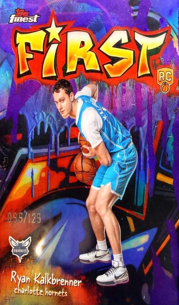 2025 Topps Finest Basketball Purple Refractor Ryan Kalkbrenner #F-24