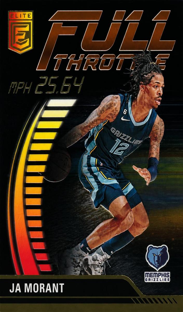 2023 Donruss Elite Basketball Orange Die Cut Ja Morant #6 CGC 8.5