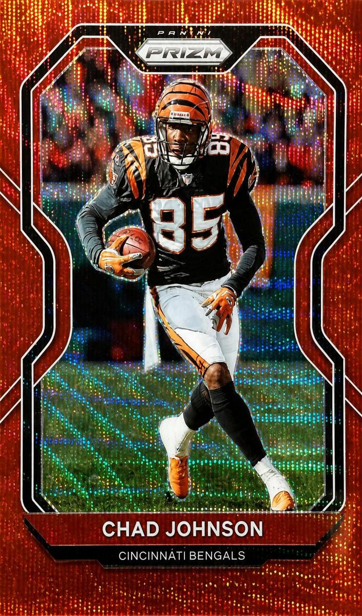 2020 Panini Prizm Football Red Wave Prizm Chad Johnson #54