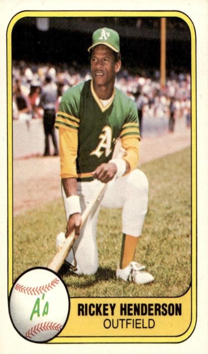 1981 Fleer Baseball Rickey Henderson #574 PSA 10