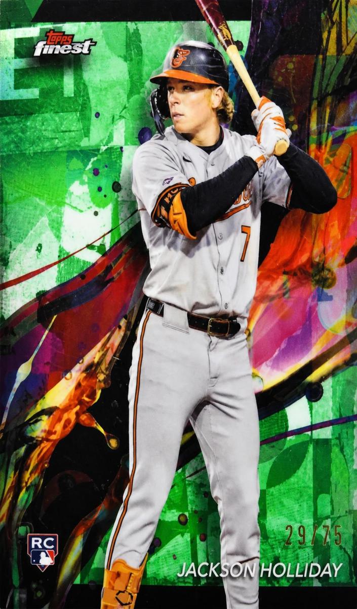 2024 Topps Finest Baseball Green Jackson Holliday #76