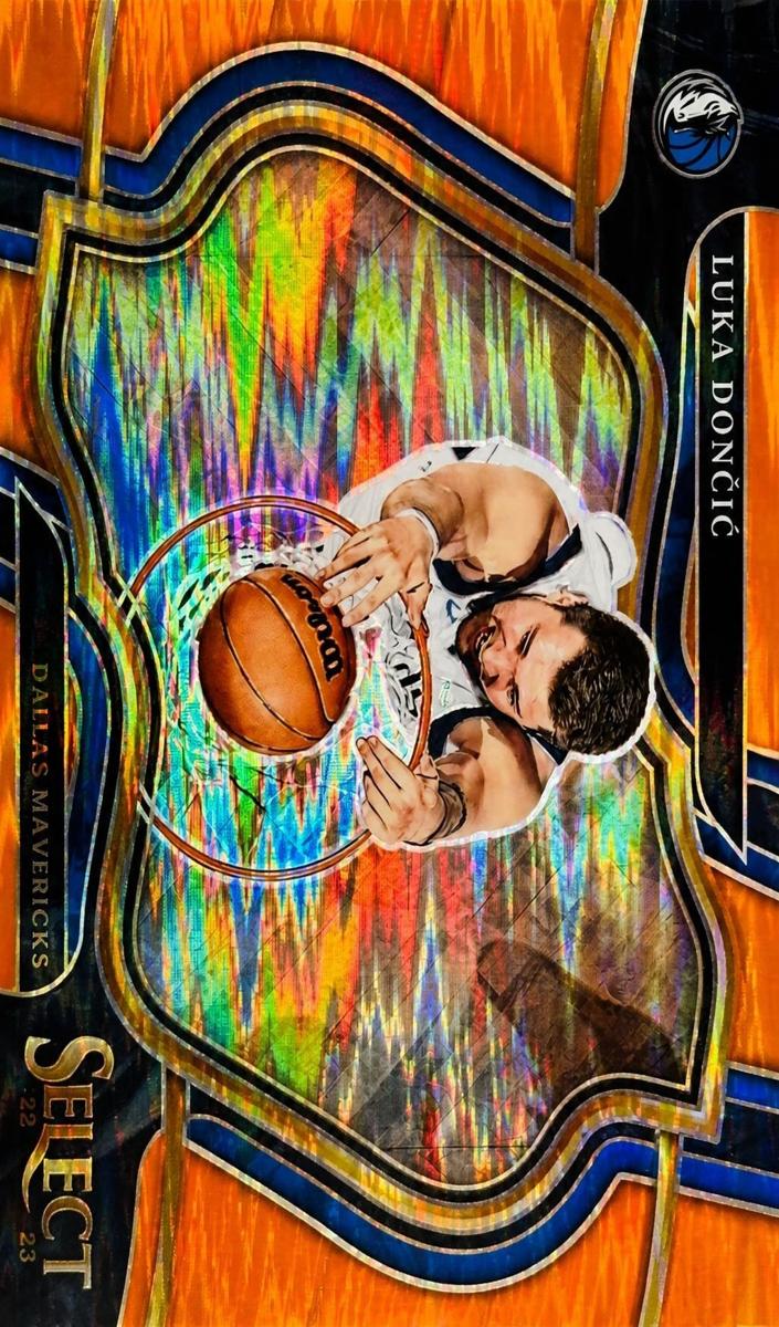 2022 Panini Select Basketball Orange Flash Luka Doncic #251 PSA 10