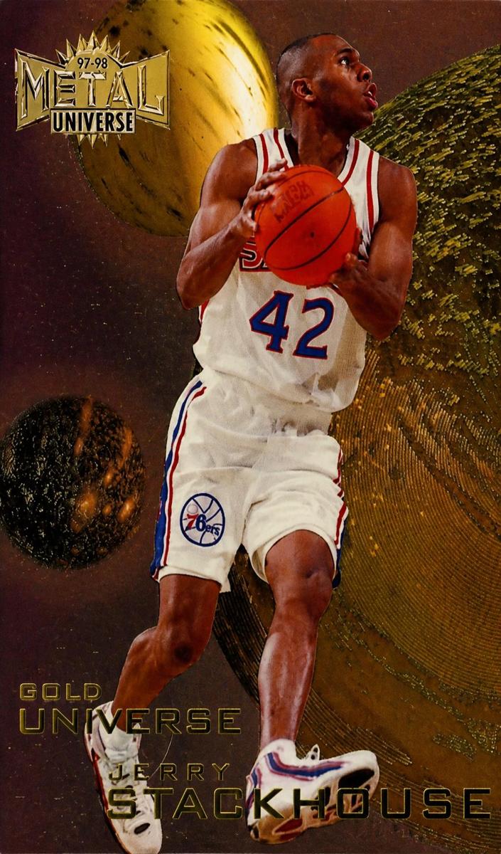 1997 Metal Universe Basketball Jerry Stackhouse #4GU PSA 5