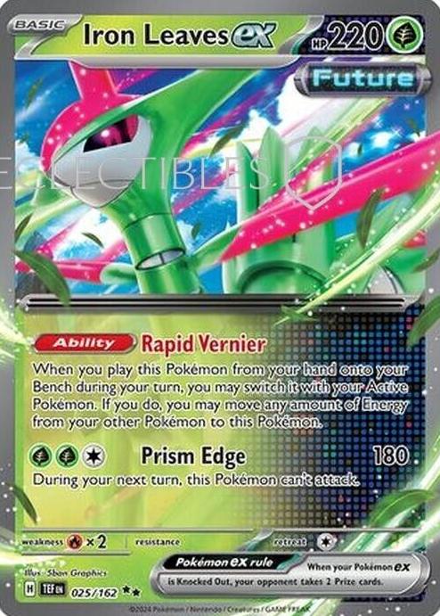2024 Pokemon Scarlet & Violet Temporal Forces Iron Leaves #25 PSA 9