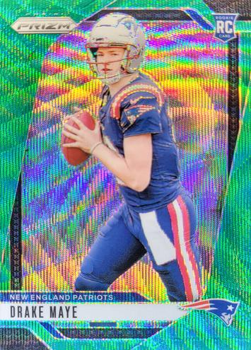 2024 Panini Prizm Football Green Wave Drake Maye #329 PSA 10
