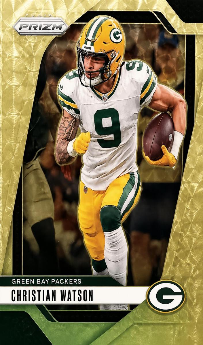 2024 Panini Prizm Football Gold Vinyl Christian Watson #103