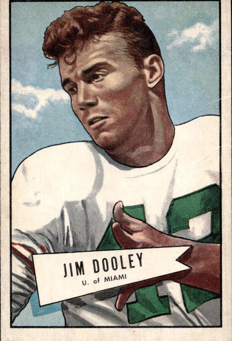1952 Bowman Large Football Jim Dooley #31