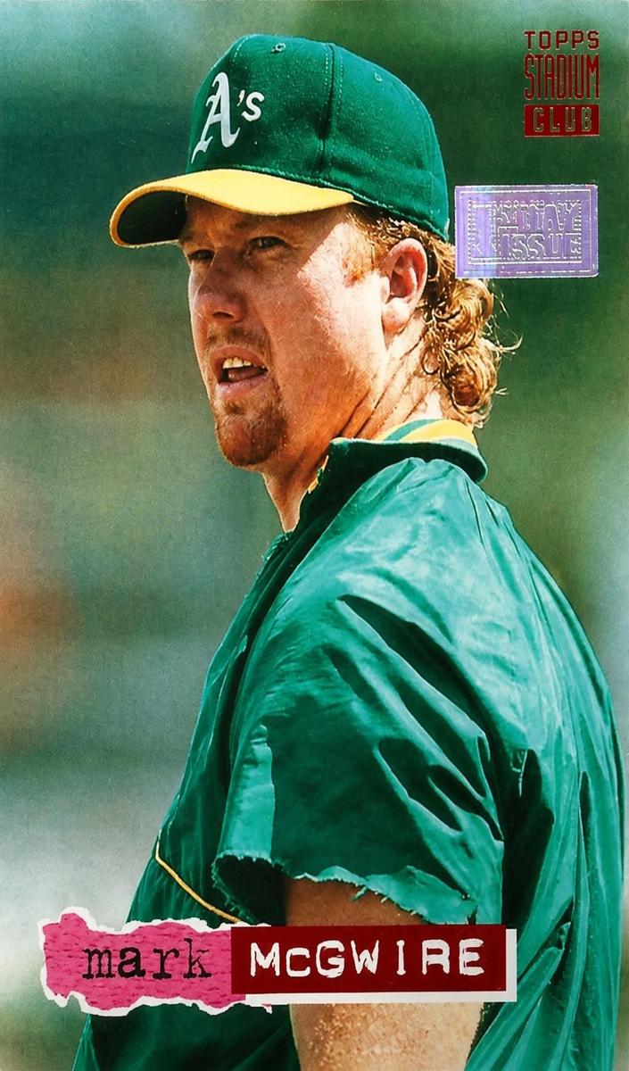 1994 Topps Stadium Club Baseball First Day Issue Mark McGwire #358
