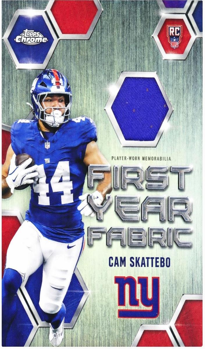 2025 Topps Chrome Football Cam Skattebo #FYF-CS RAW Ungraded