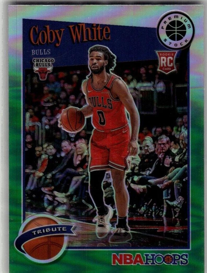2019 Panini Hoops Premium Stock Basketball Green Coby White #295 PSA 9