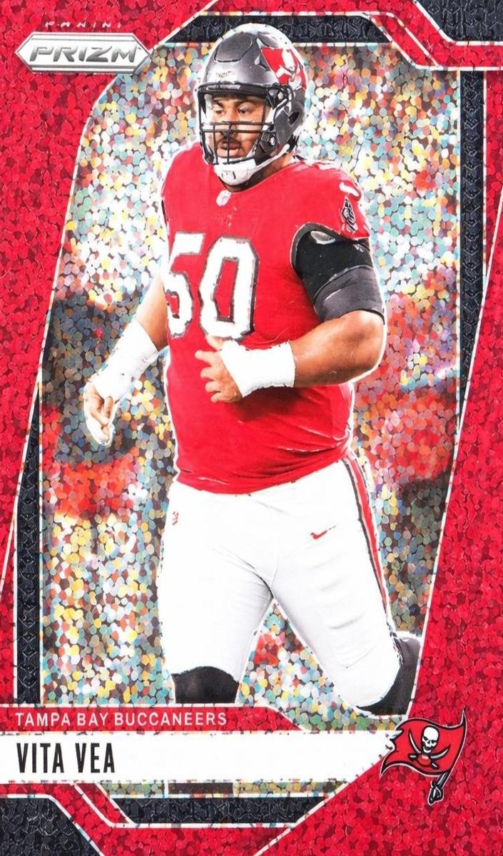 2024 Panini Prizm Football Red Sparkle Vita Vea #273 PSA 9