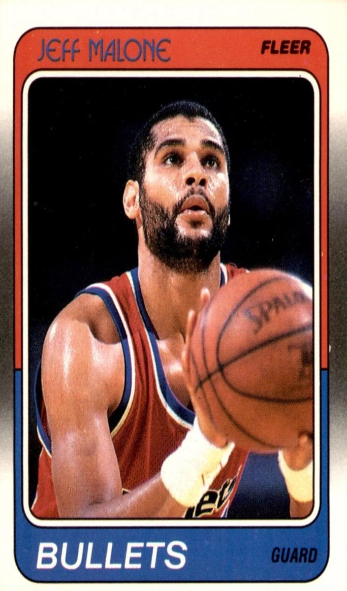 1988 Fleer Basketball Jeff Malone #117