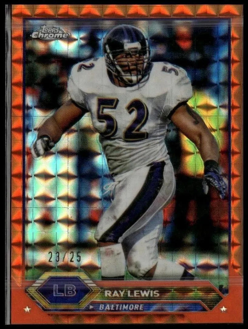 2023 Topps Composite Football Orange Refractor Ray Lewis #20