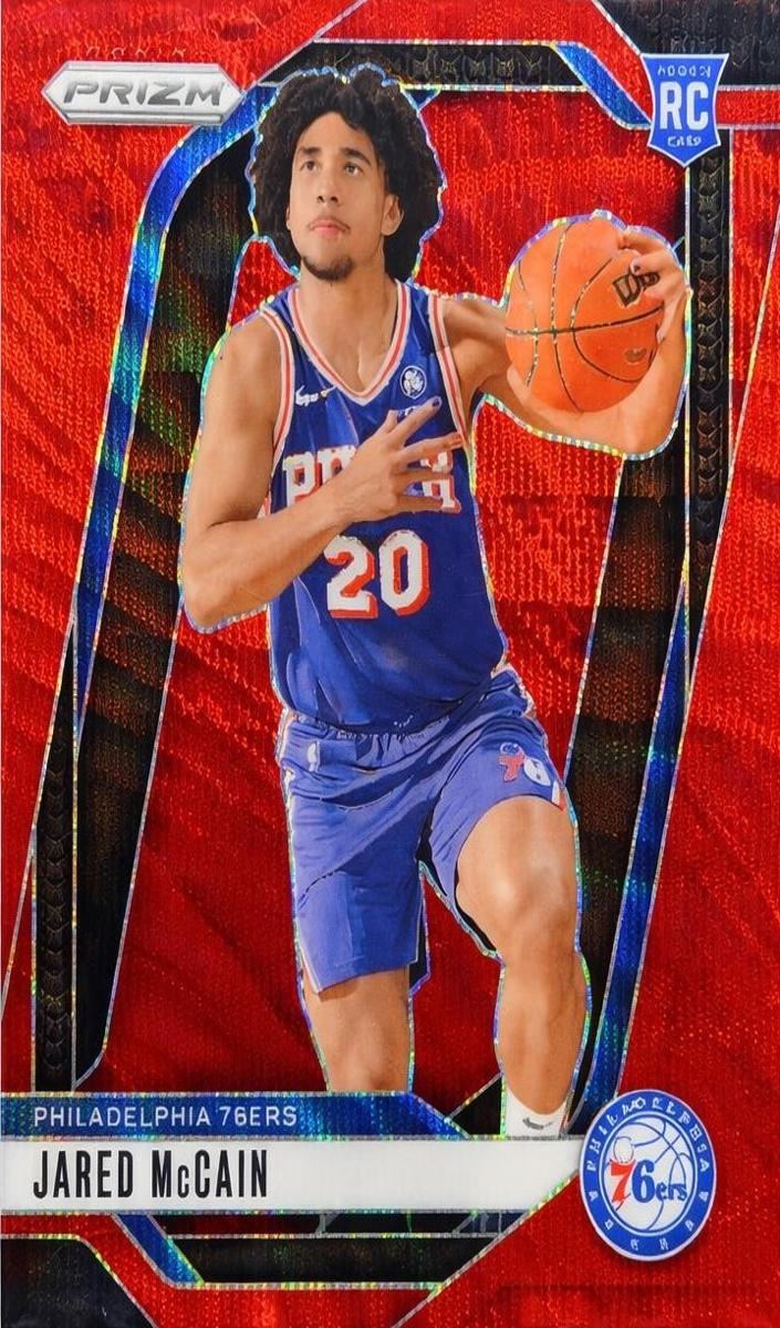 2024 Panini Prizm Basketball Ruby Wave Jared McCain #222 PSA 9