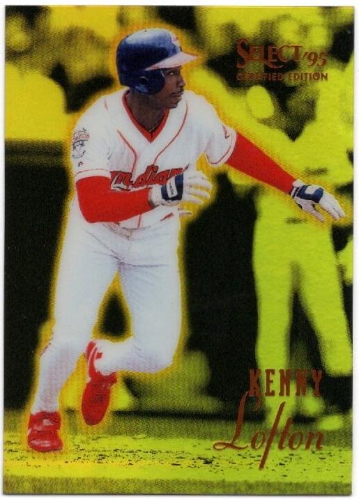 1995 Select Certified Baseball Mirror Gold Kenny Lofton #91