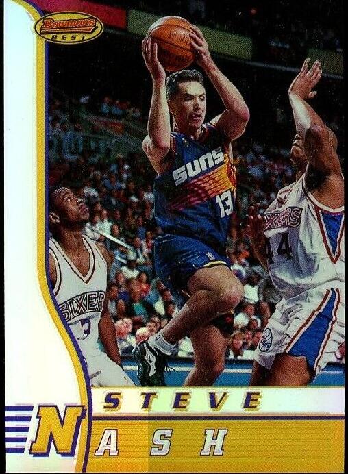1996 Bowman's Best Basketball Refractor Steve Nash #R18