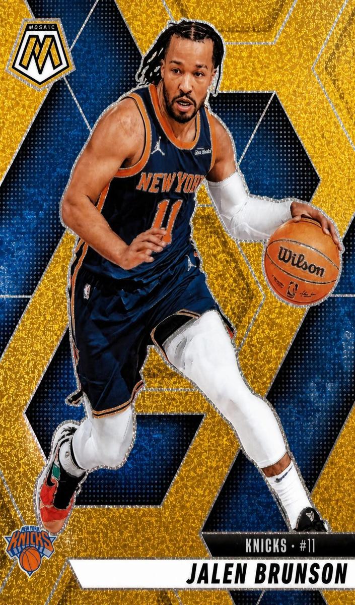 2024 Panini Mosaic Basketball Gold Glitter Jalen Brunson #176