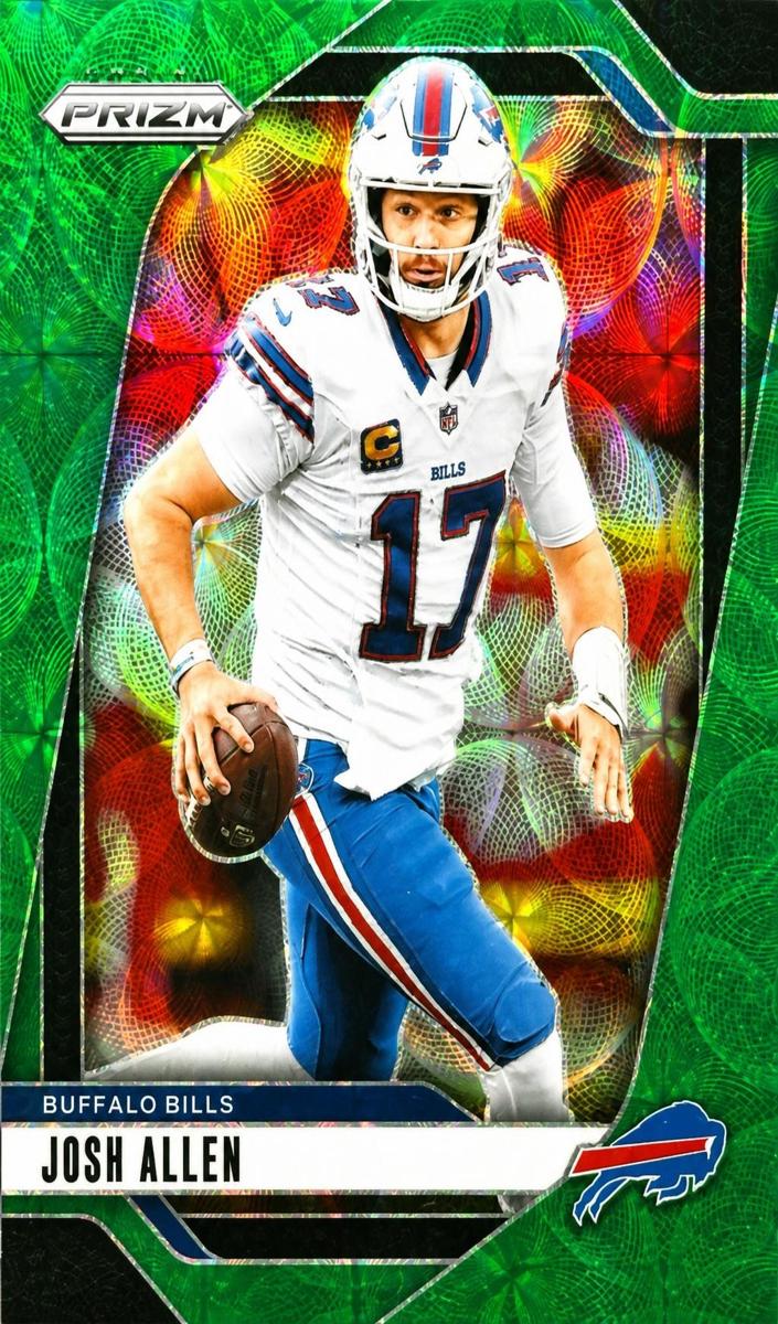 2024 Panini Prizm Football Green Scope Josh Allen #28