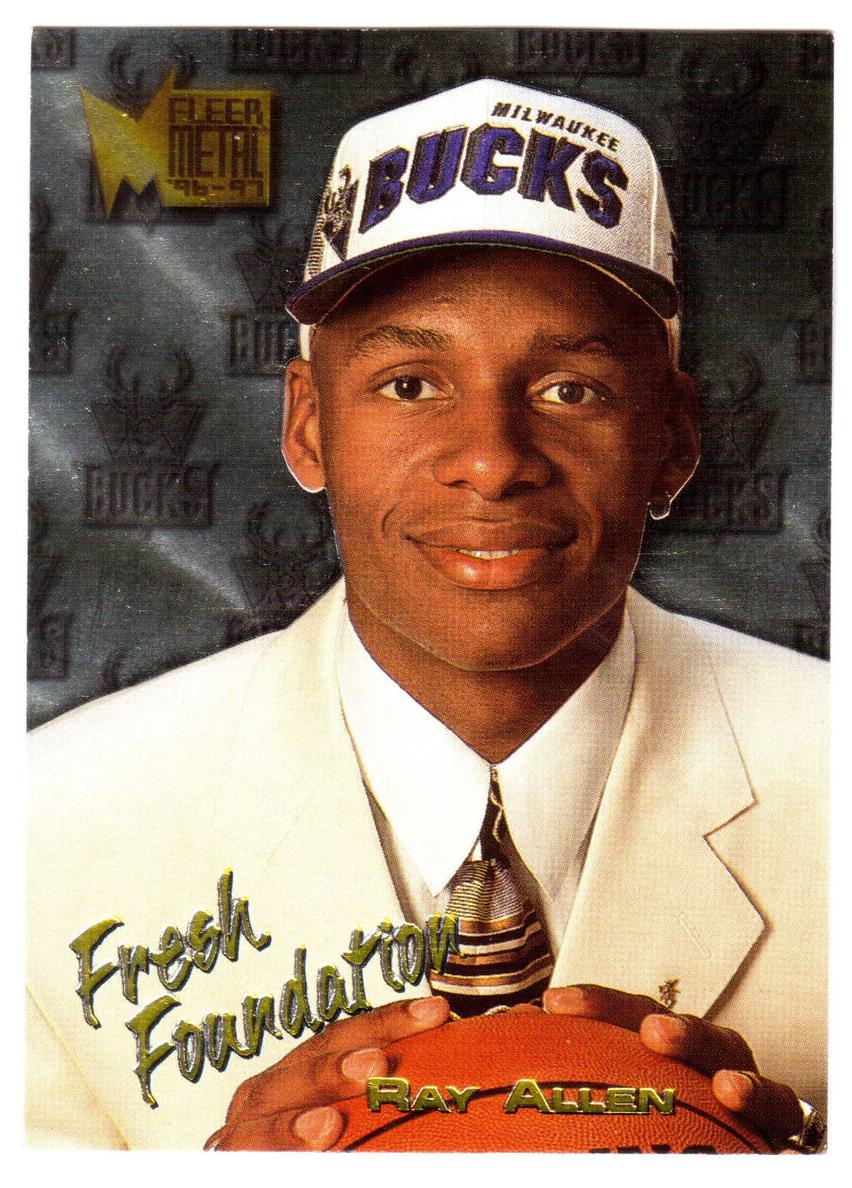 1996 Fleer Metal Basketball Ray Allen #136 PSA 10