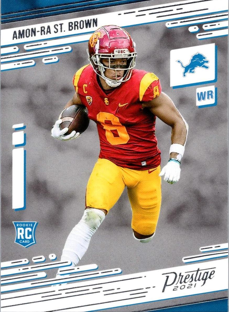 2021 Panini Prestige Football Amon-Ra St. Brown #234 PSA 9