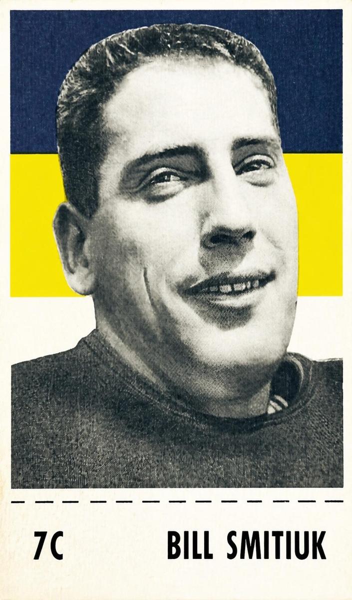 1956 Shredded Wheat Football Bill Smitiuk #7C