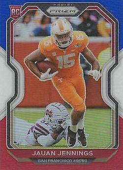 2020 Panini Prizm Football Red White and Blue Prizm Jauan Jennings #304 PSA 8.5