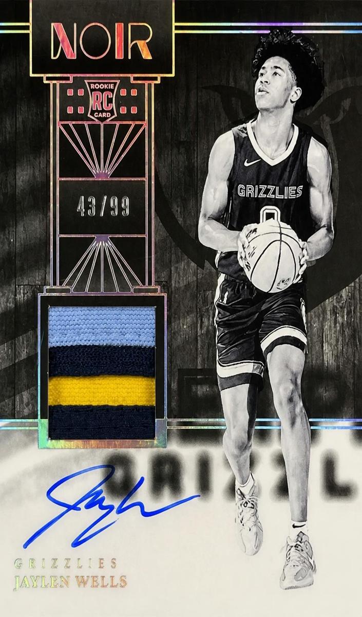 2024 Panini Noir Basketball International Holo Gold Jaylen Wells #317