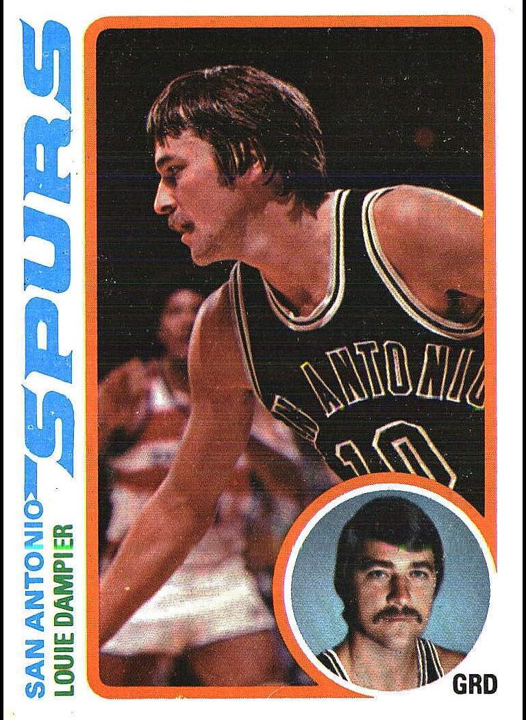 1978 Topps Basketball Louie Dampier #51 PSA 7