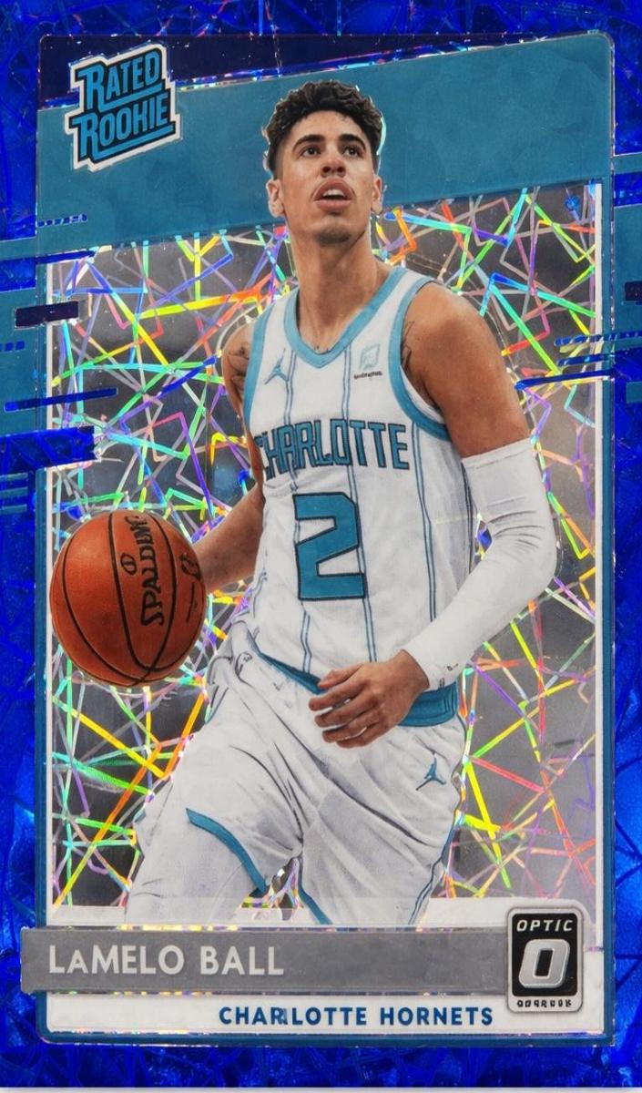 2020 Donruss Optic Basketball Blue Velocity LaMelo Ball #153 PSA 10