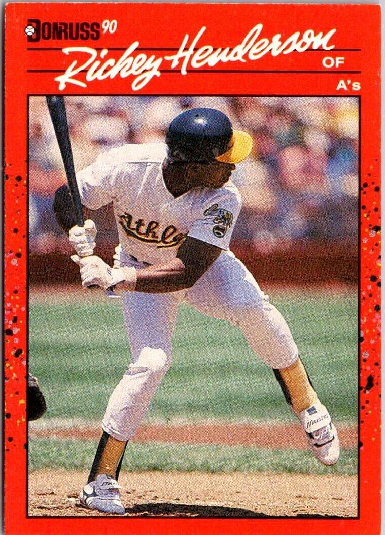 1990 Donruss Baseball Rickey Henderson #304