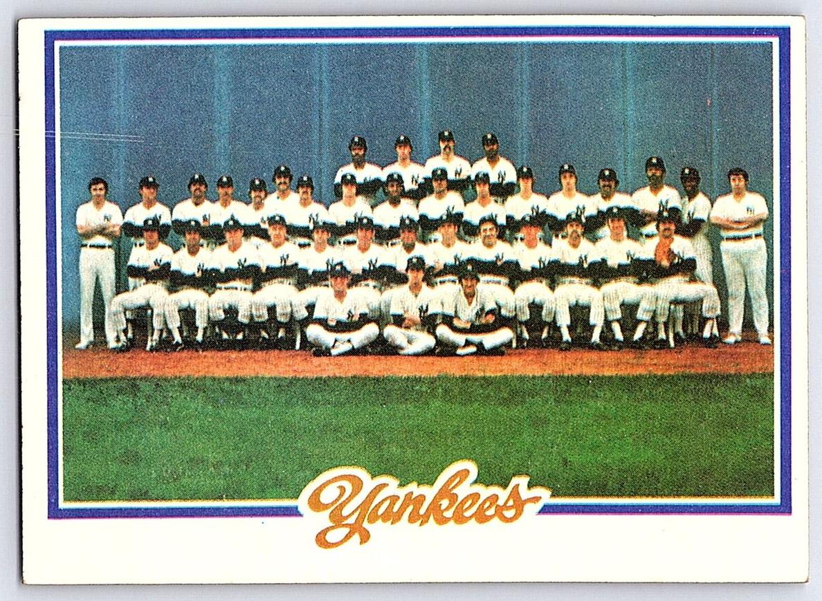 1978 Topps Baseball Yankees Team #282
