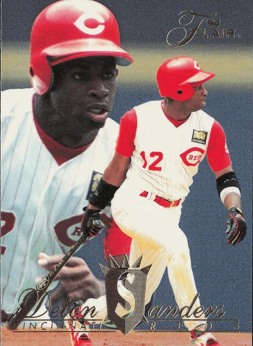 1994 Flair Baseball Deion Sanders #371 PSA 9