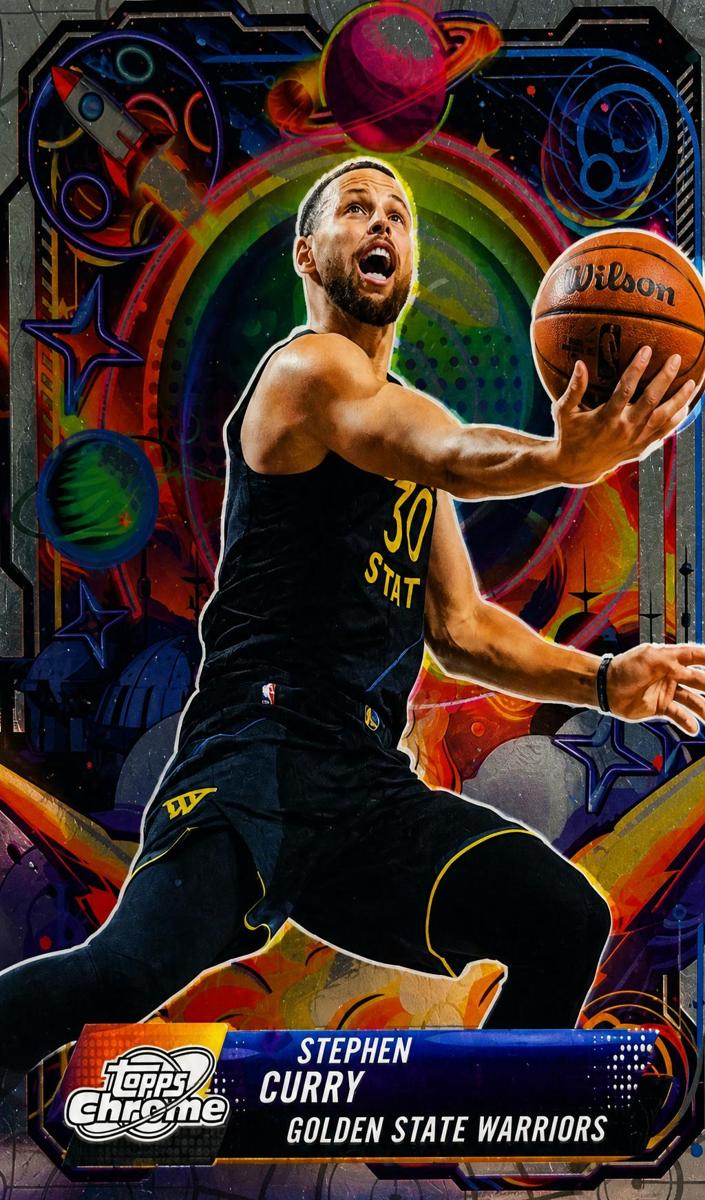 2025 Topps Cosmic Chrome Basketball Stephen Curry #PRP-3