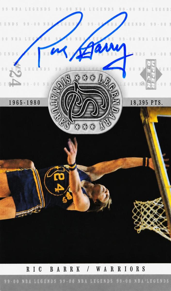 1999 Upper Deck Legends Basketball Rick Barry #RB SGC 8