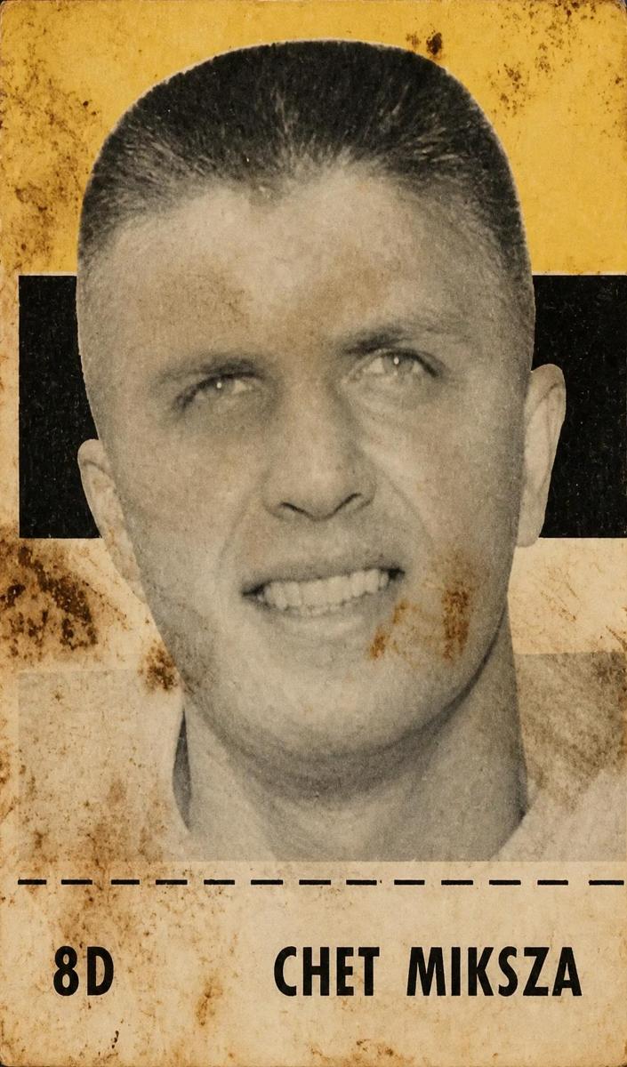 1956 Shredded Wheat Football Chet Miksza #8D SGC 3