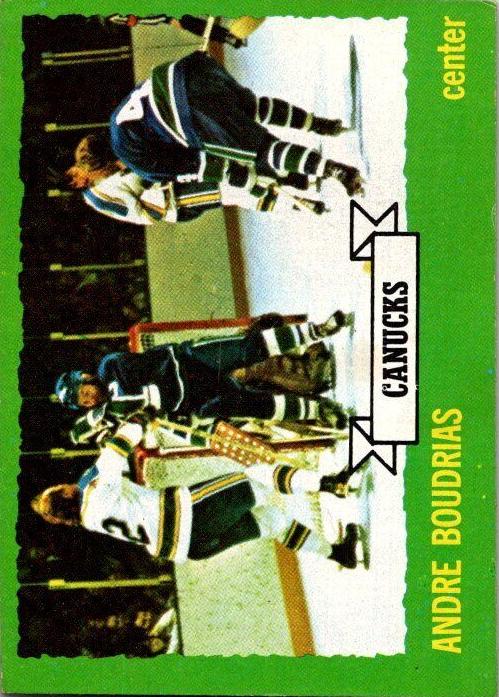 1973 Topps Hockey Andre Boudrias #19 PSA 8