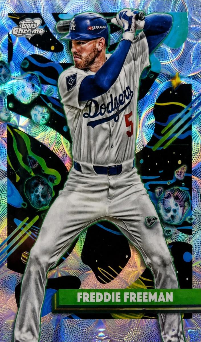 2025 Topps Cosmic Chrome Baseball Nucleus Refractor Freddie Freeman #98