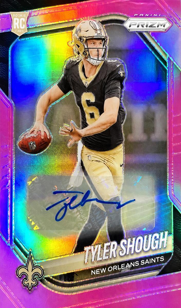 2025 Panini Prizm Football Pink Tyler Shough #327