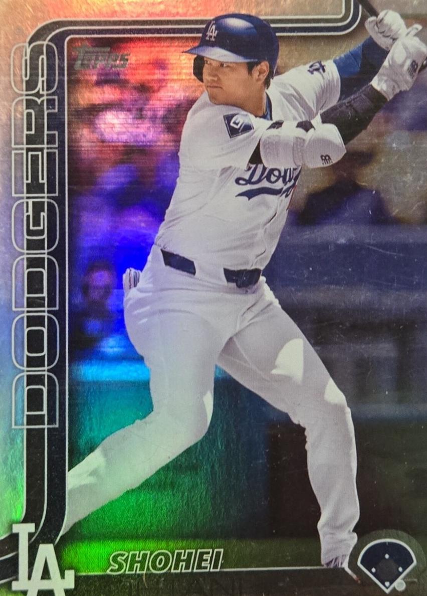 2025 Topps Baseball Aqua Rainbow Foil Shohei Ohtani #1 PSA 9