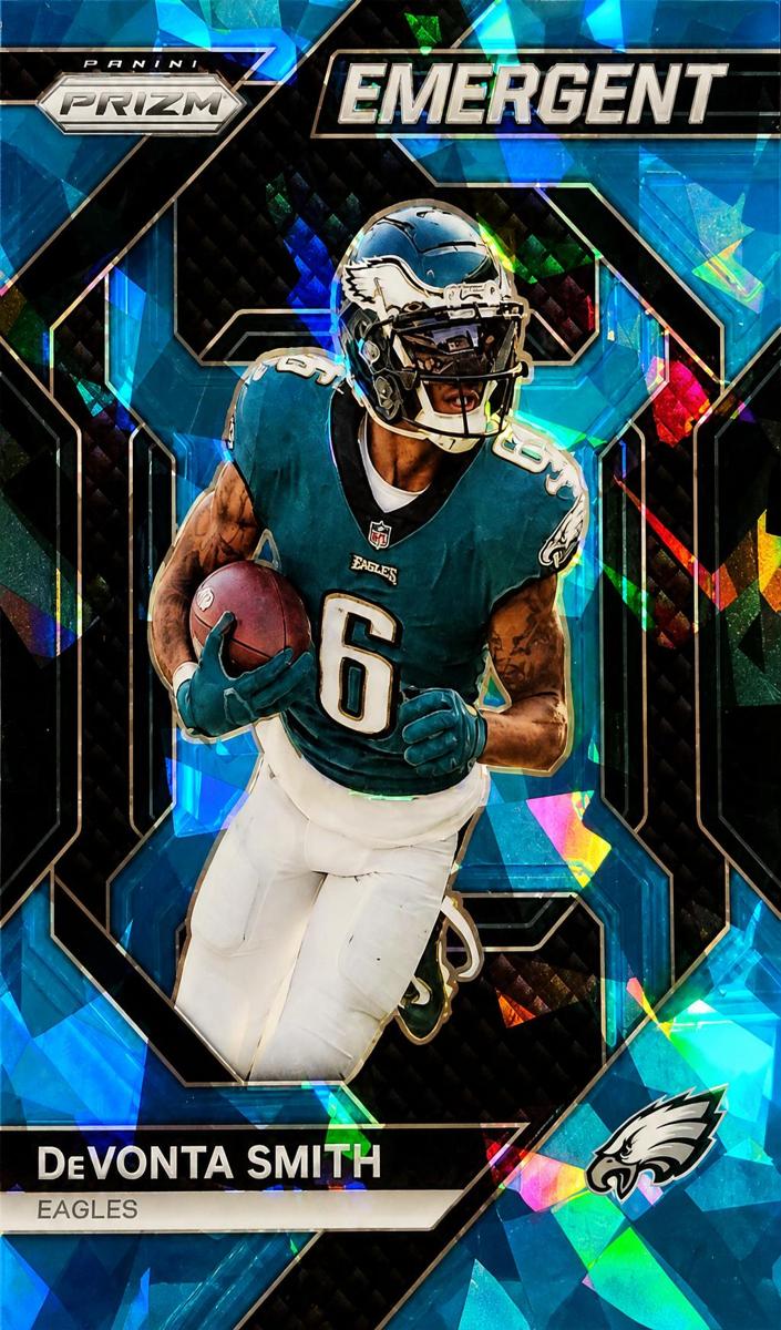 2023 Panini Prizm Football Blue Ice DeVonta Smith #H-11 PSA 10