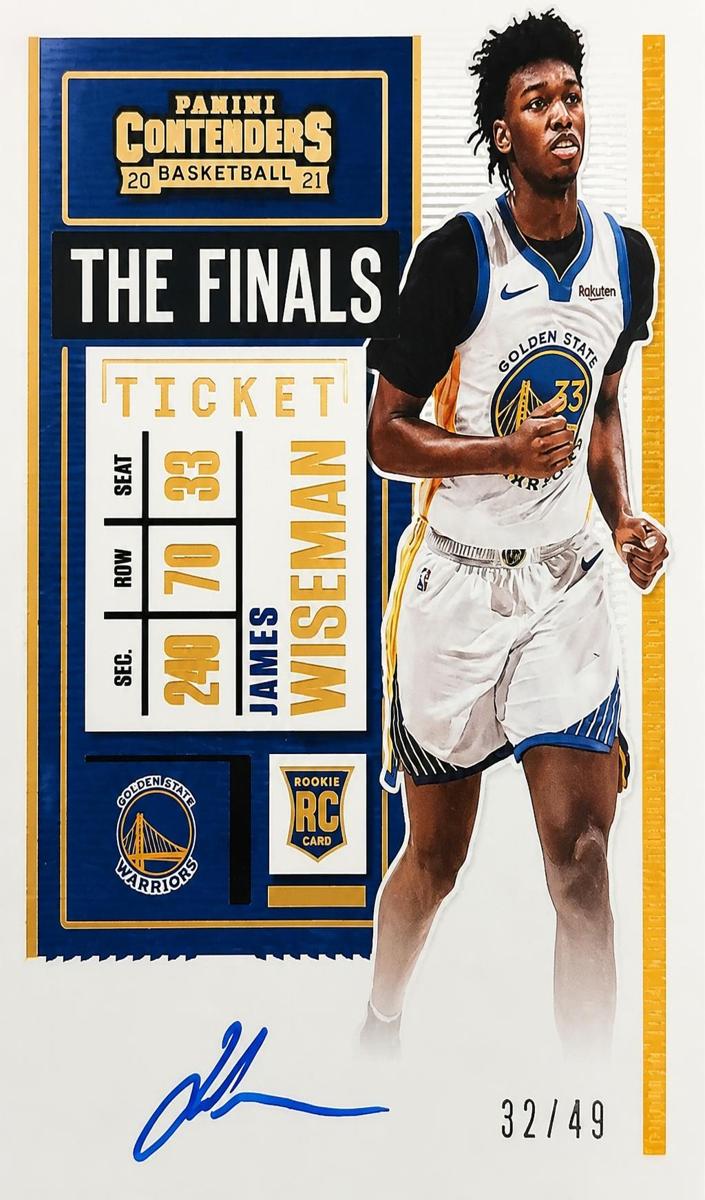 2020 Panini Contenders Basketball The Finals Ticket James Wiseman #115 PSA 10