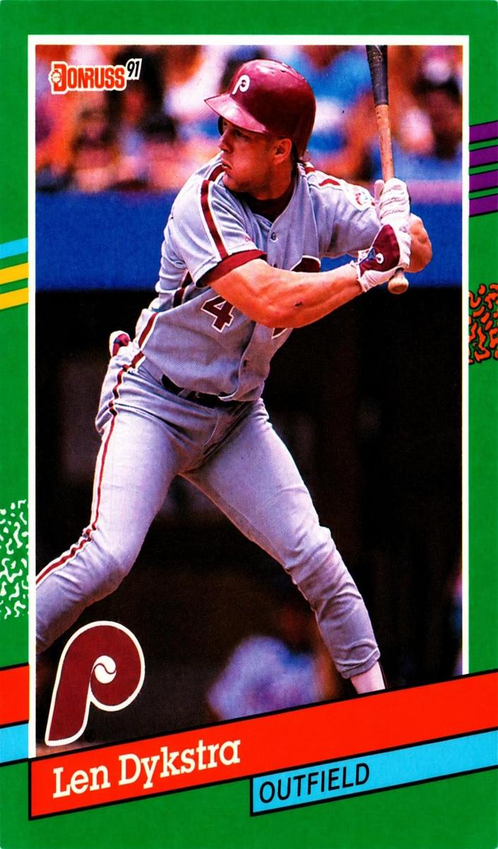 1991 Donruss Baseball Lenny Dykstra #523