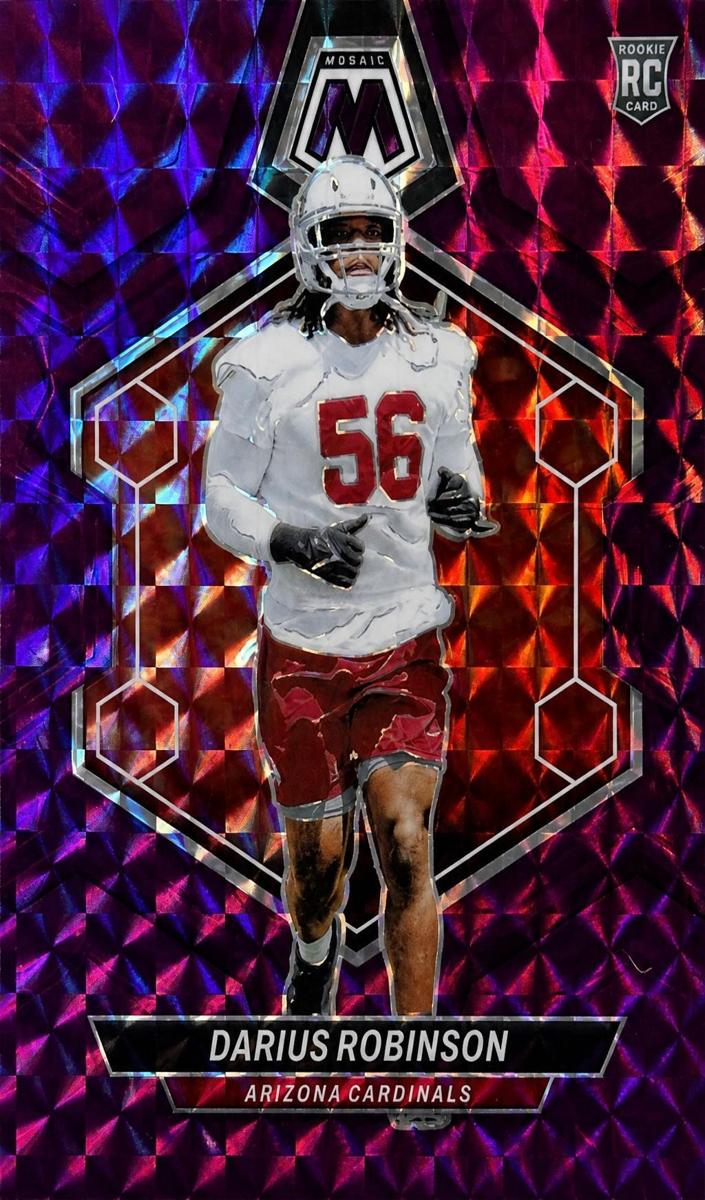 2024 Panini Mosaic Football Purple Darius Robinson #327