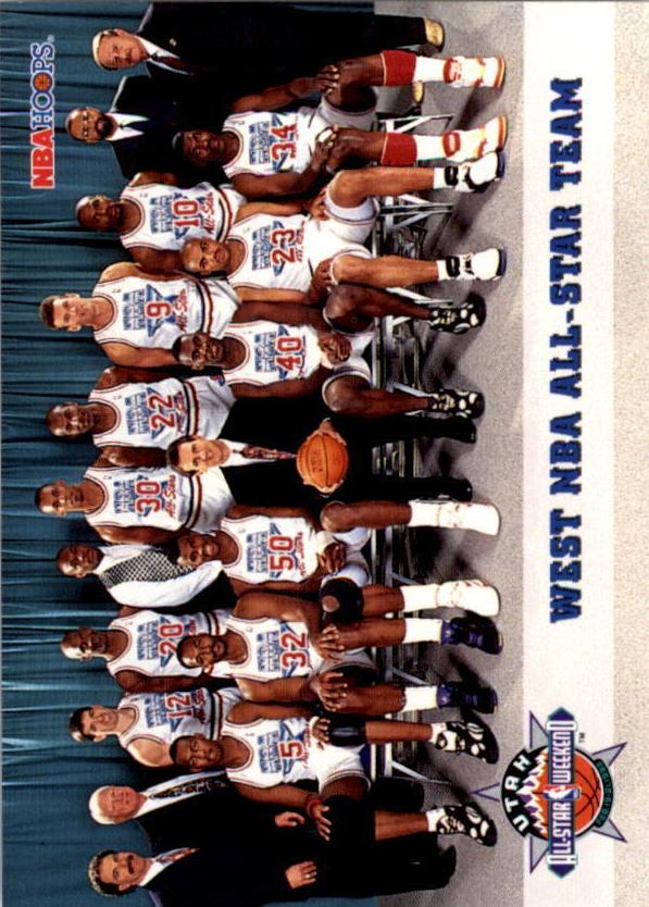 1993 Hoops Basketball West Team Photo #282 PSA 10