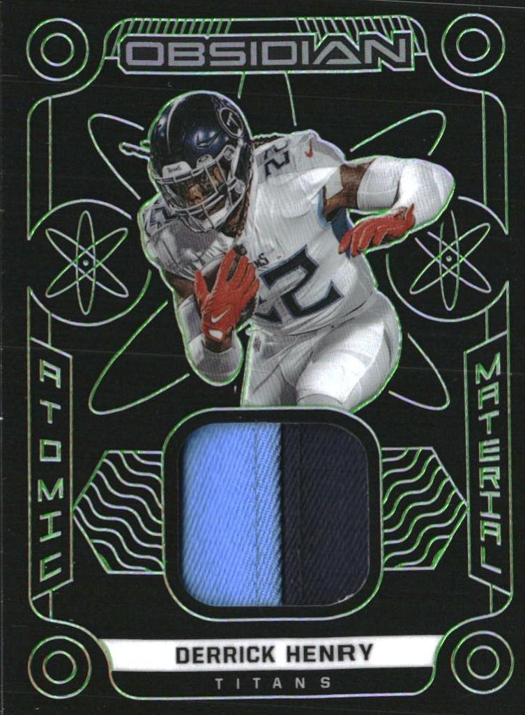 2022 Panini Obsidian Football Electric Etch Green Derrick Henry #AM-DHE