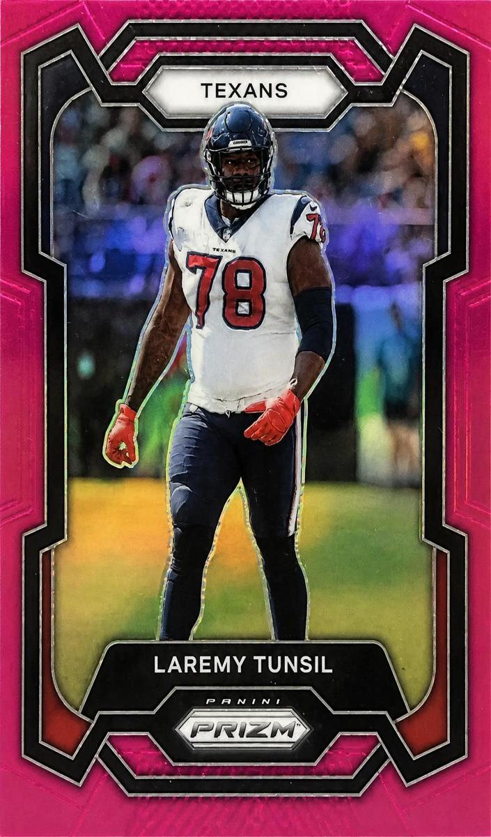 2023 Panini Prizm Football Pink Laremy Tunsil #122 PSA 9
