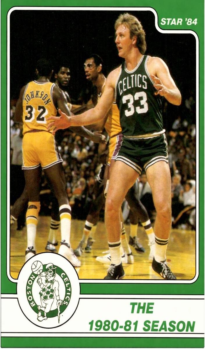 1984 Star Basketball 1980-81 Season Larry Bird #8 PSA 8