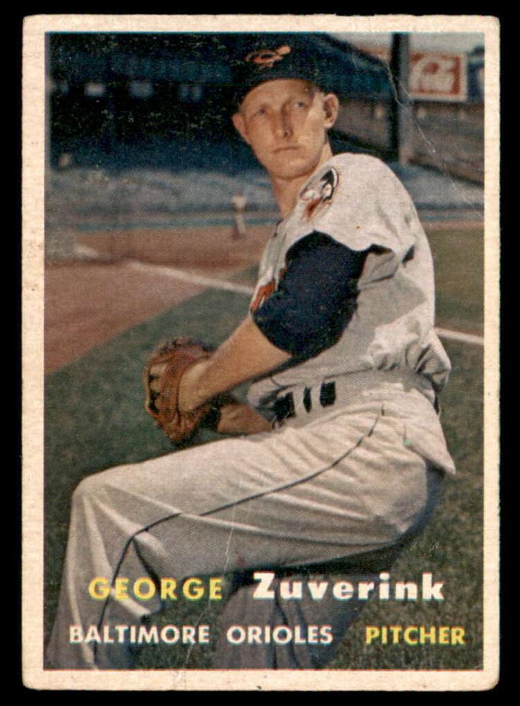 1957 Topps Baseball George Zuverink #11 PSA 6