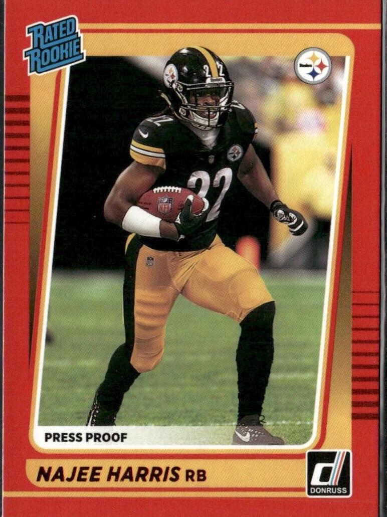 2021 Panini Donruss Football Press Proof Red Najee Harris #259 PSA 9